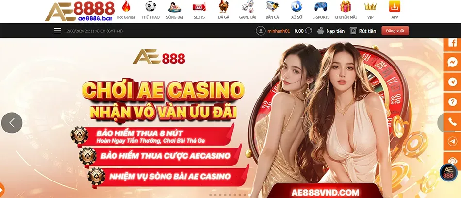 Lý do tại sao lựa chọn tham gia chơi game casino tại AE8888